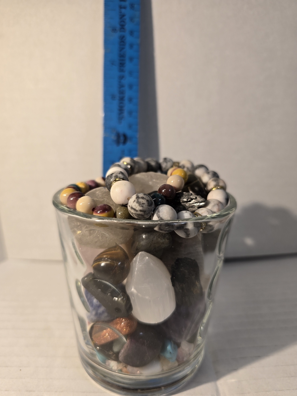 Crystal & Gemstones, 2 Stretch Bracelet Mixed Lot : This one's a beauty.